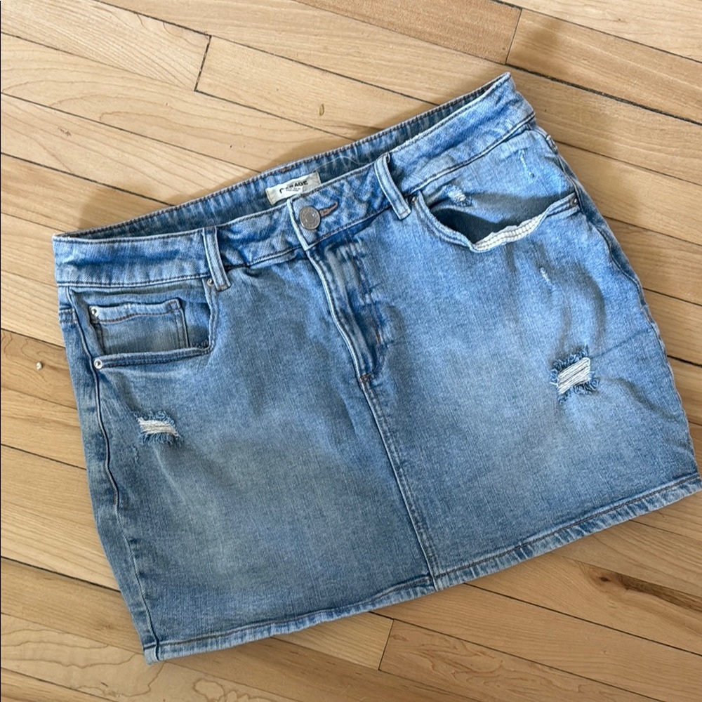 Garage Denim Mini Skirt